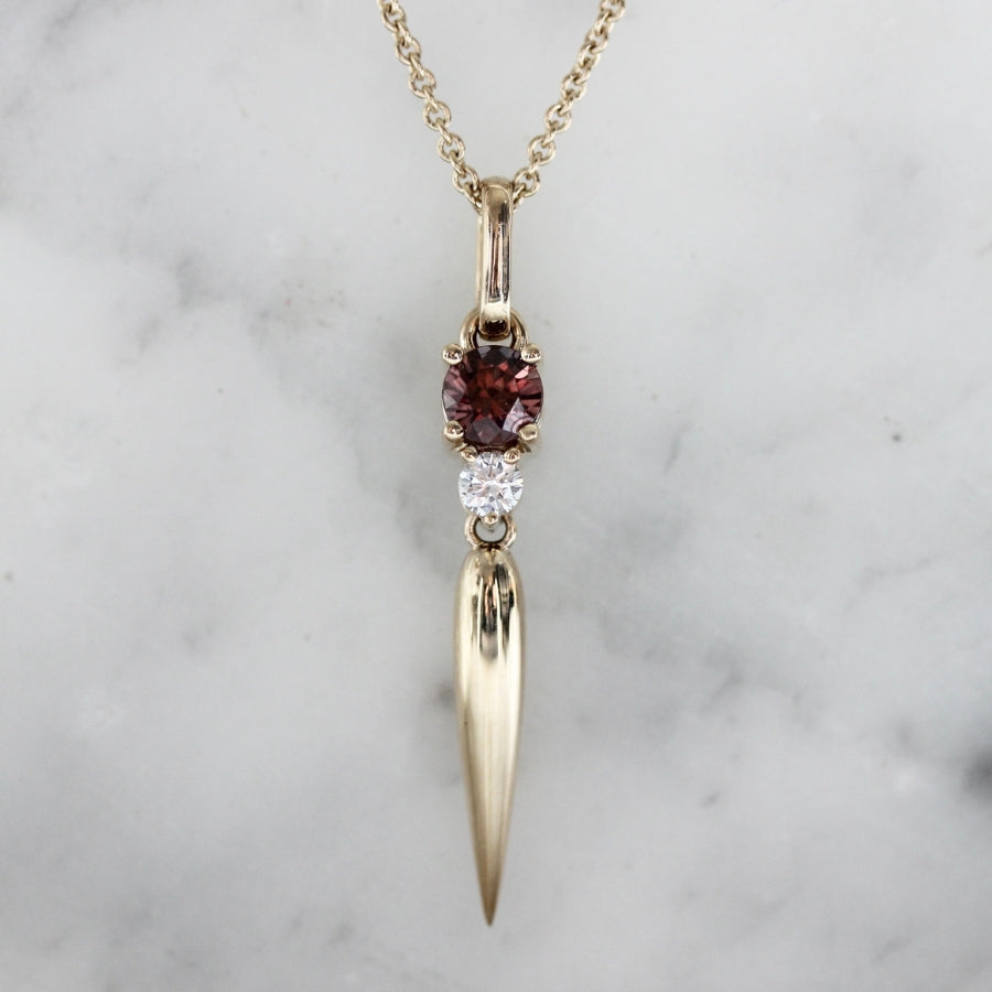 Enigma Pink Zircon Necklace