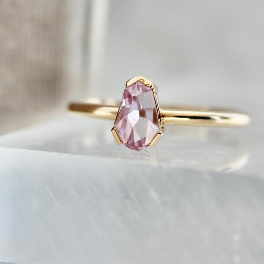 Farrah Shield Rose Cut Sapphire Ring