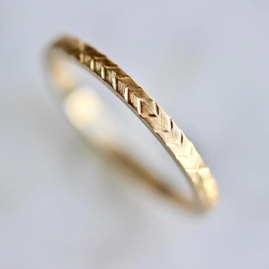 Follow Your Heart Engraved Gold Band