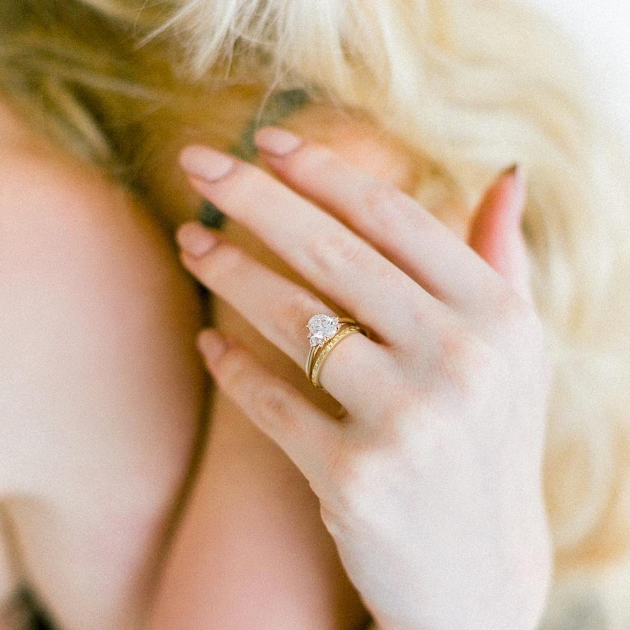 Follow Your Heart Engraved Gold Band