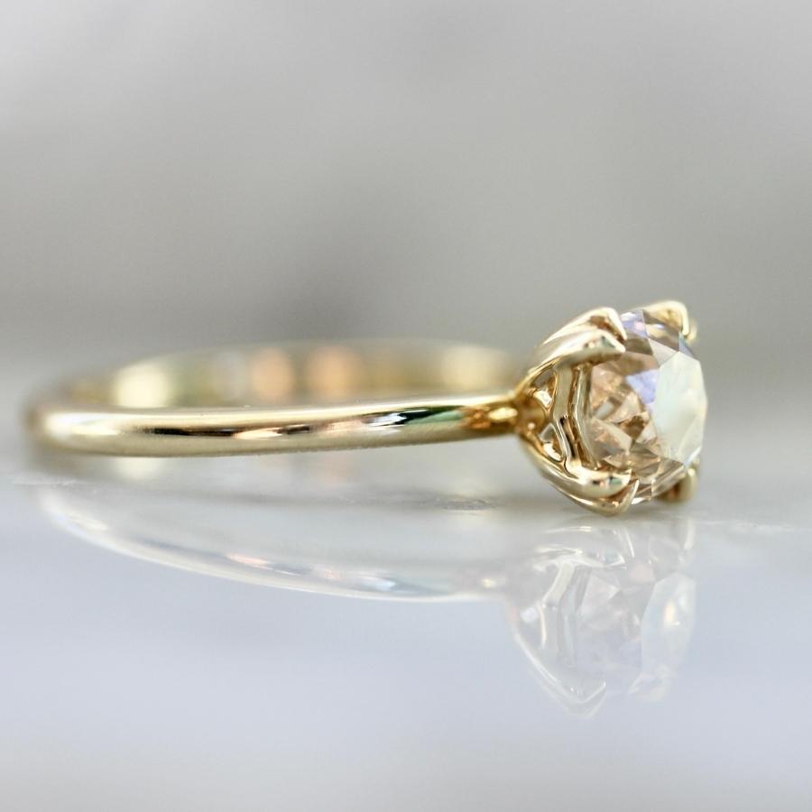 Francisca Champagne Old Mine Cut Diamond Ring