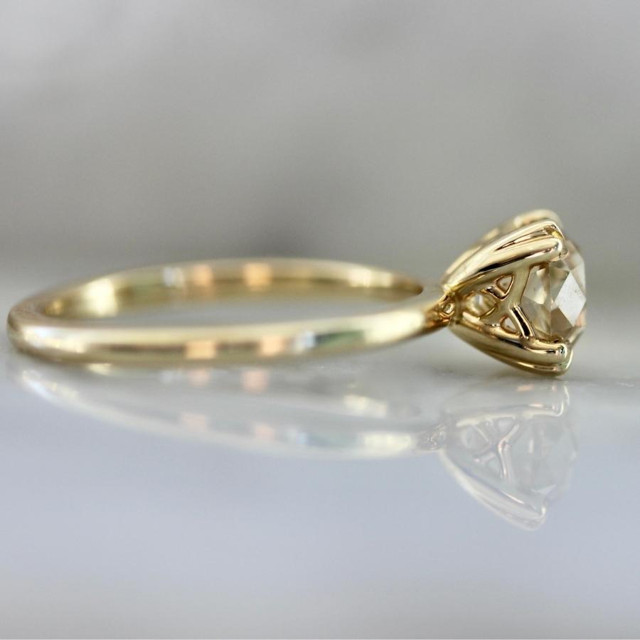 Francisca Champagne Old Mine Cut Diamond Ring