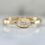 Gem Breakfast White Moval Cut Diamond Ring