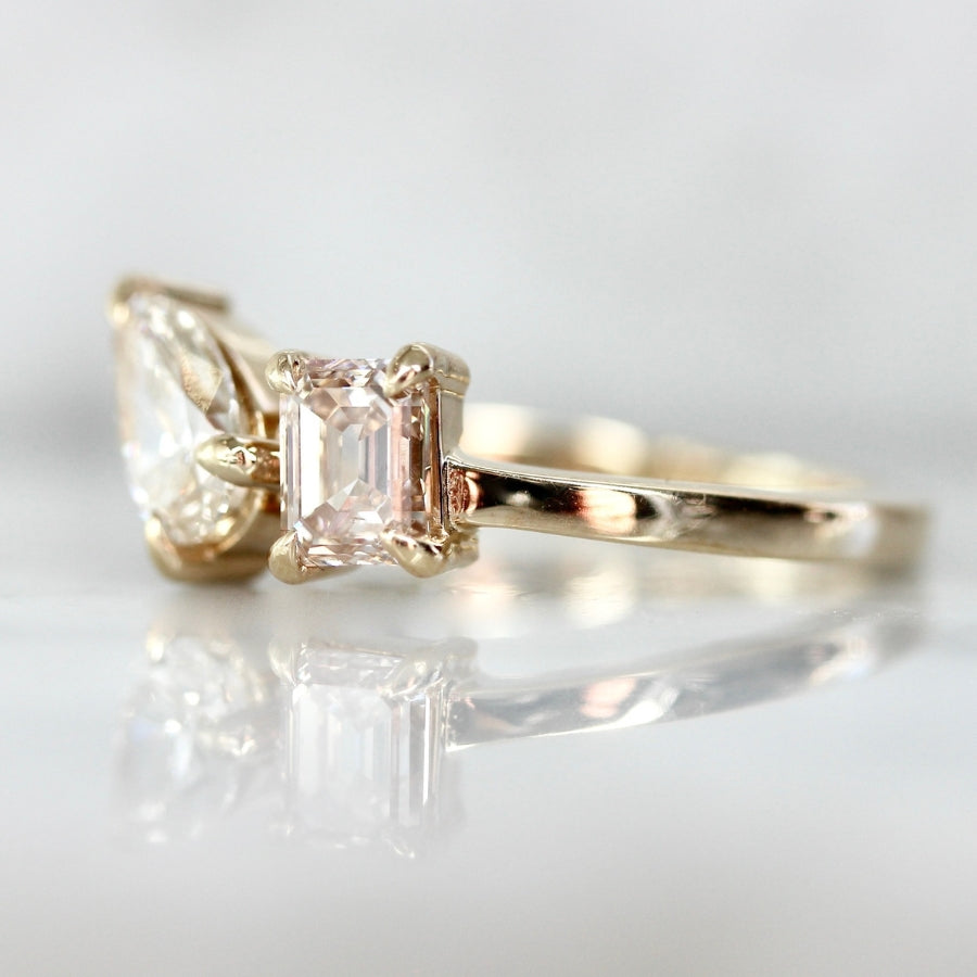 Gemea Toi et Moi Diamond Ring