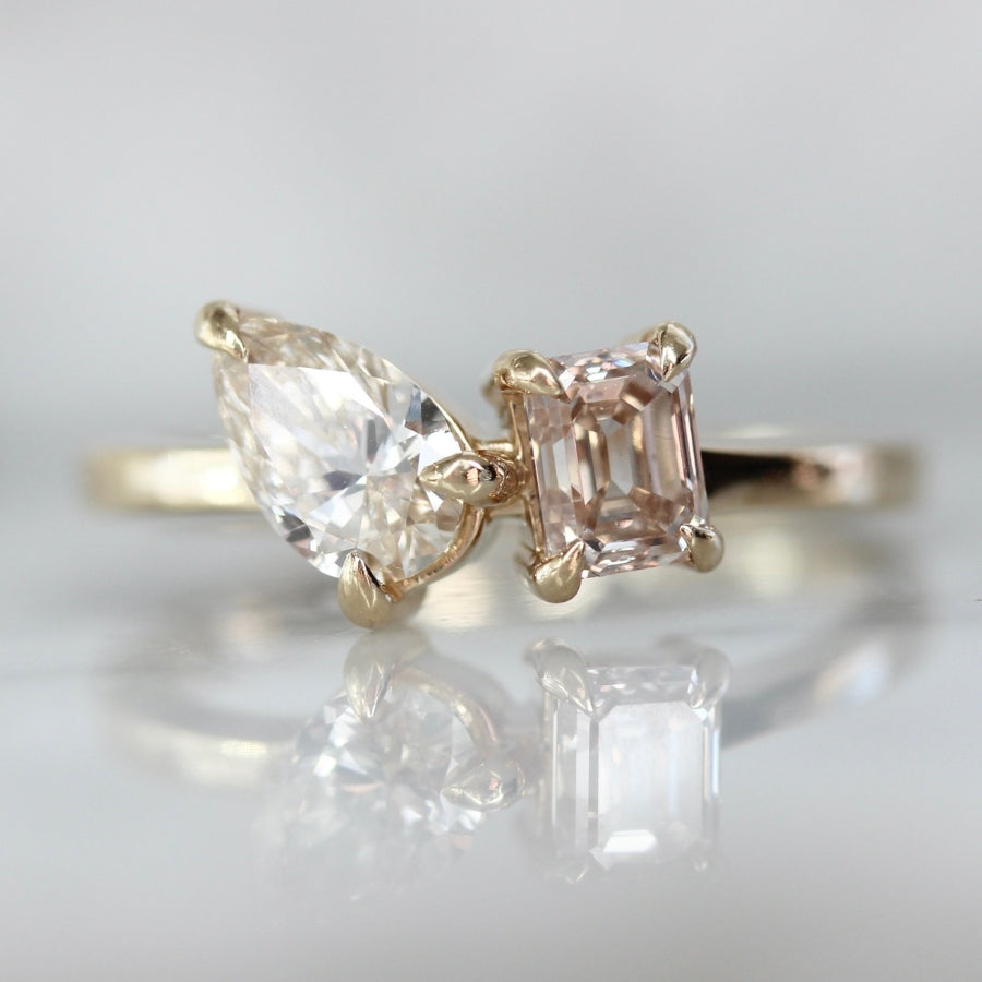 Gemea Toi et Moi Diamond Ring