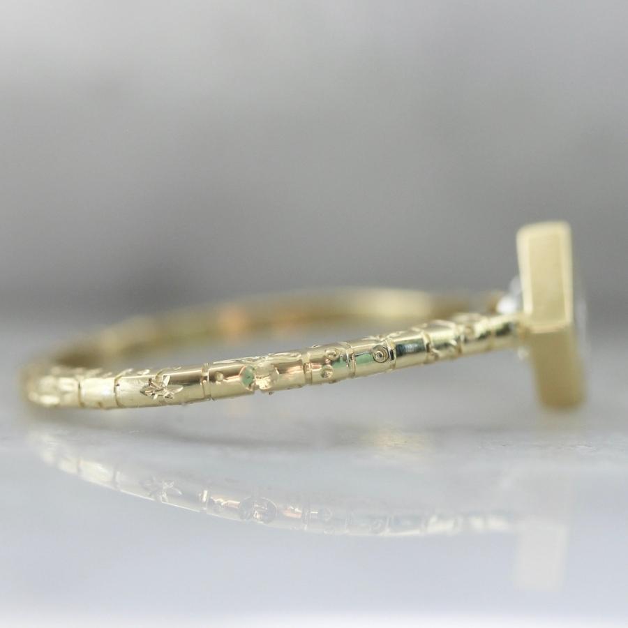 Girl Code White Carré Cut Diamond Ring