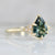 Green Goddess Pear Cut Sapphire Ring
