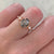 Bonne Chance Salt & Pepper Oval Rose Cut Diamond Ring
