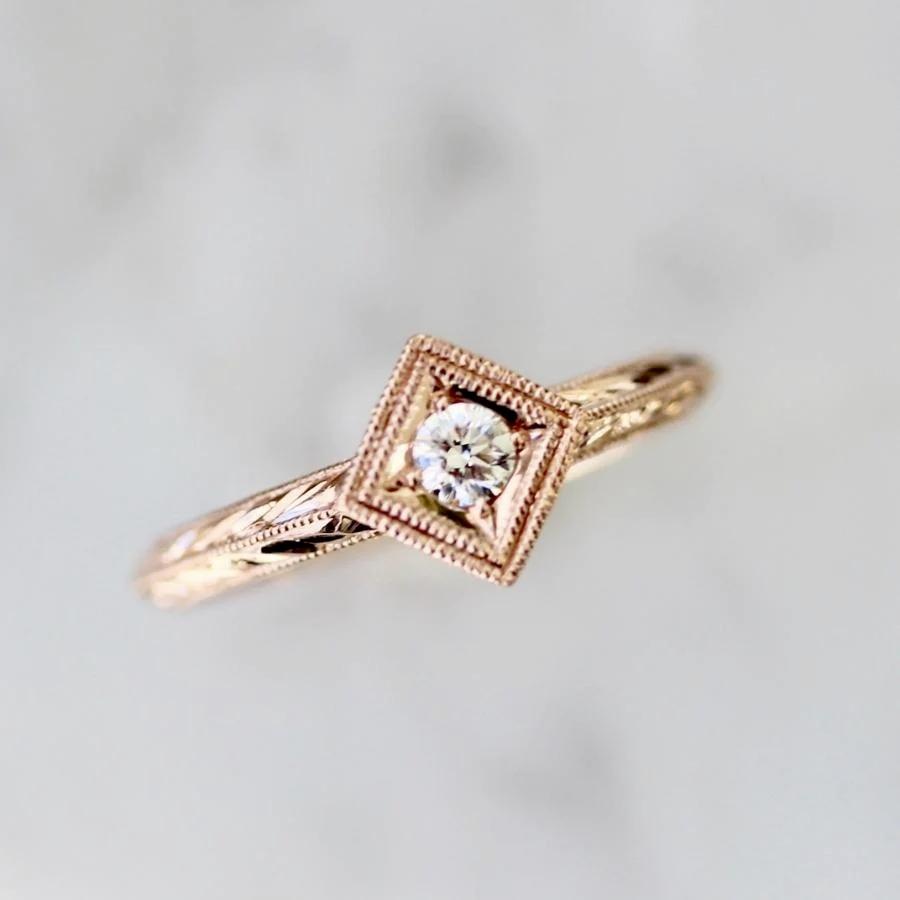 Happy Hour White Round Brilliant Cut Diamond Ring