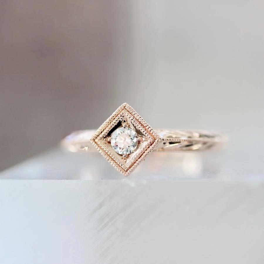 Happy Hour White Round Brilliant Cut Diamond Ring