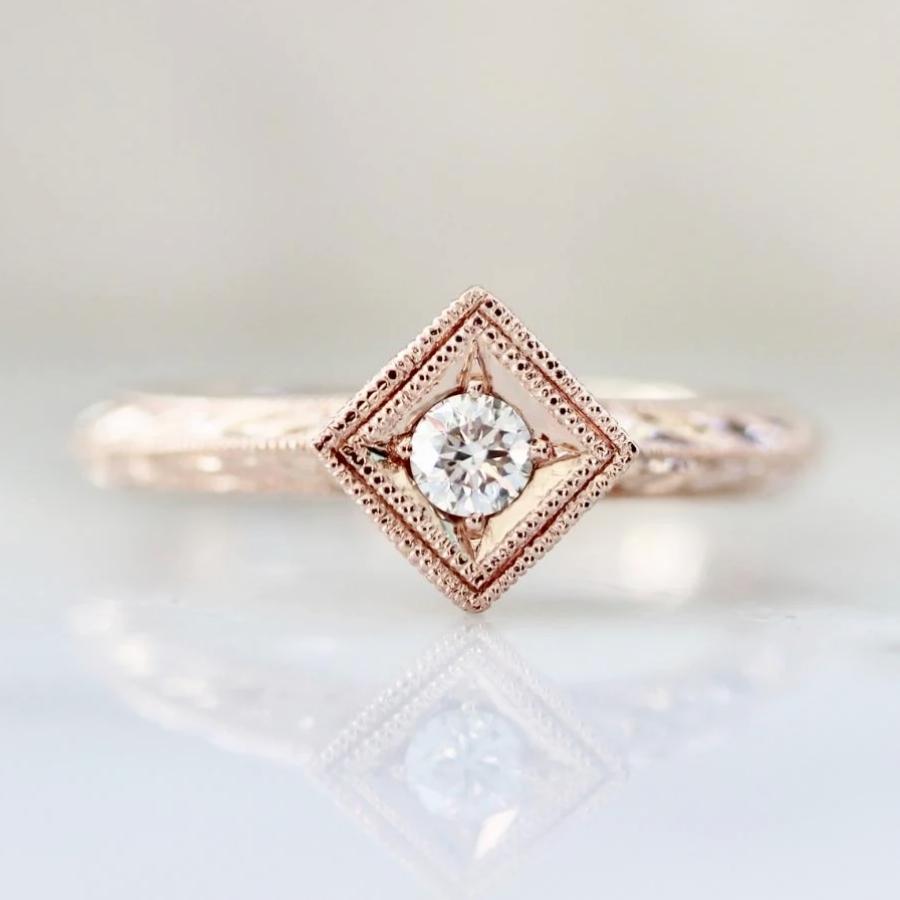 Happy Hour White Round Brilliant Cut Diamond Ring