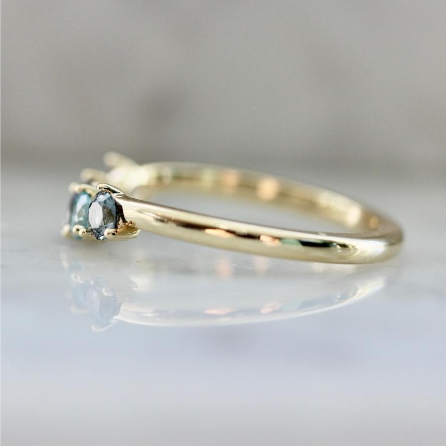 Hawkins Curved Gemstone Band