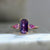 Heiress Purple-Pink Emerald Cut Sapphire Ring