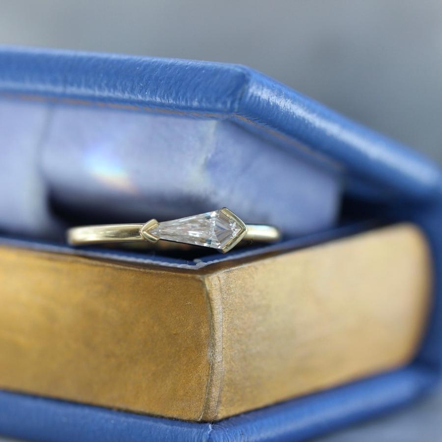 Hot Shot White Kite Cut Diamond Ring