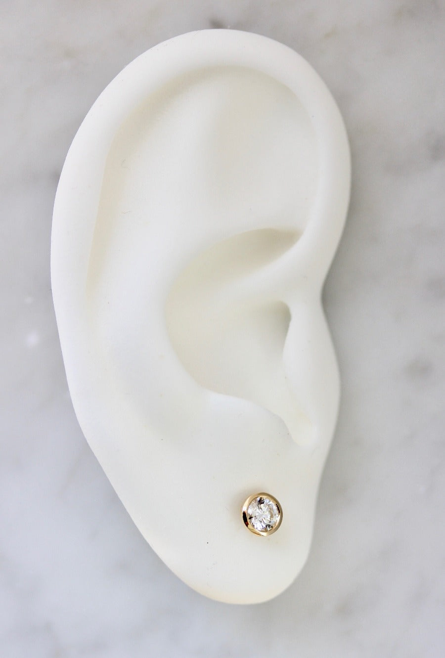 .52 Carats Total White Round Brilliant Cut Diamond Studs