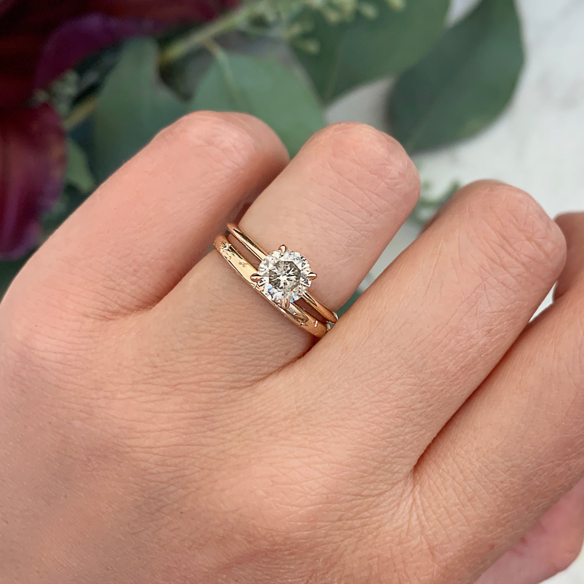 1 Carat Round Brilliant Cut Diamond Engagement Ring – Benz & Co