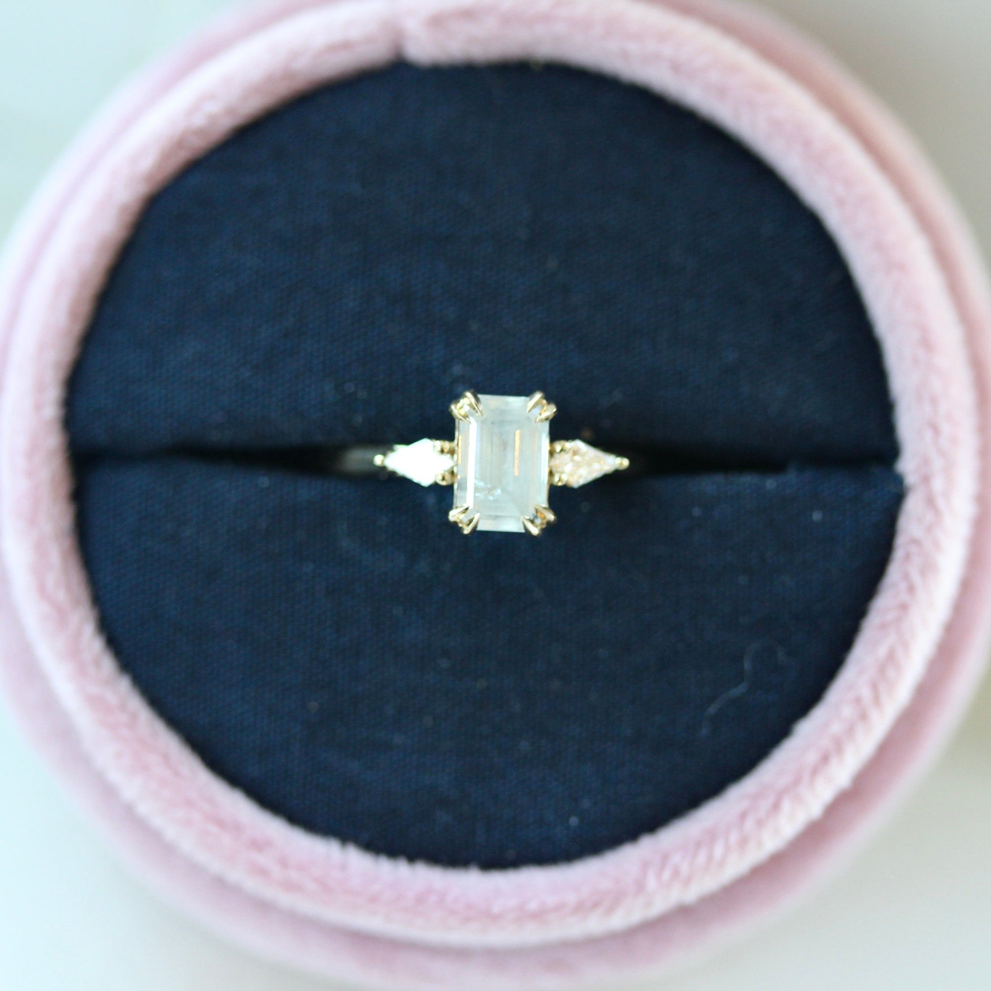 Starlet Icy Emerald Cut Diamond Ring