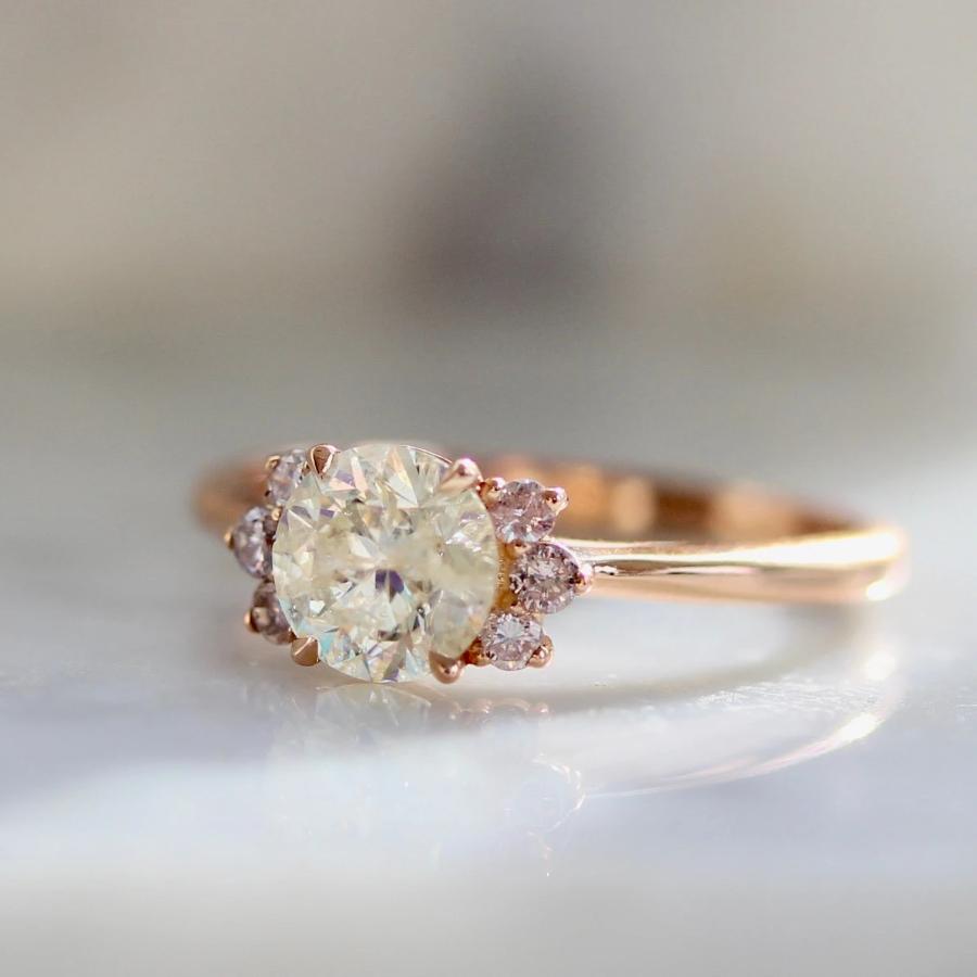 Mirella Icey Diamond Ring in Rose Gold
