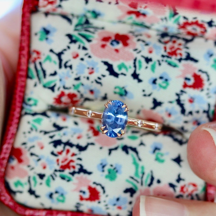 Wonderland Oval Cut Ceylon Sapphire Ring