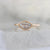 Misha Bezel Set Marquise Cut Salt & Pepper Diamond Ring In Rose Gold