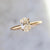 Ibiza Sun Champagne Oval Cut Diamond Ring In Peach Gold