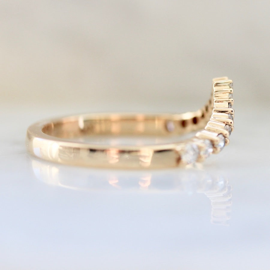 Pointed Open Cuff Diamond Ring