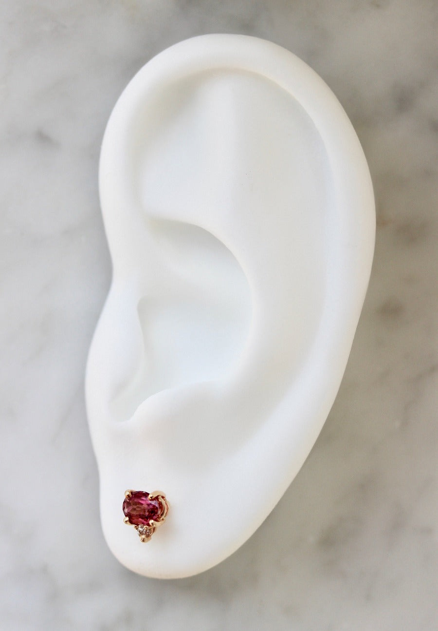 Berry Tourmaline & Diamonds