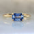 Sunrise Bay Blue Emerald Cut Ceylon Sapphire Ring