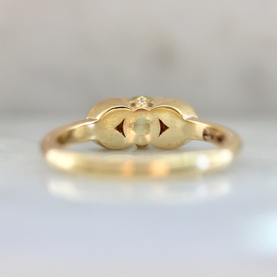 Juliette Yellow Round Cut Sapphire Ring