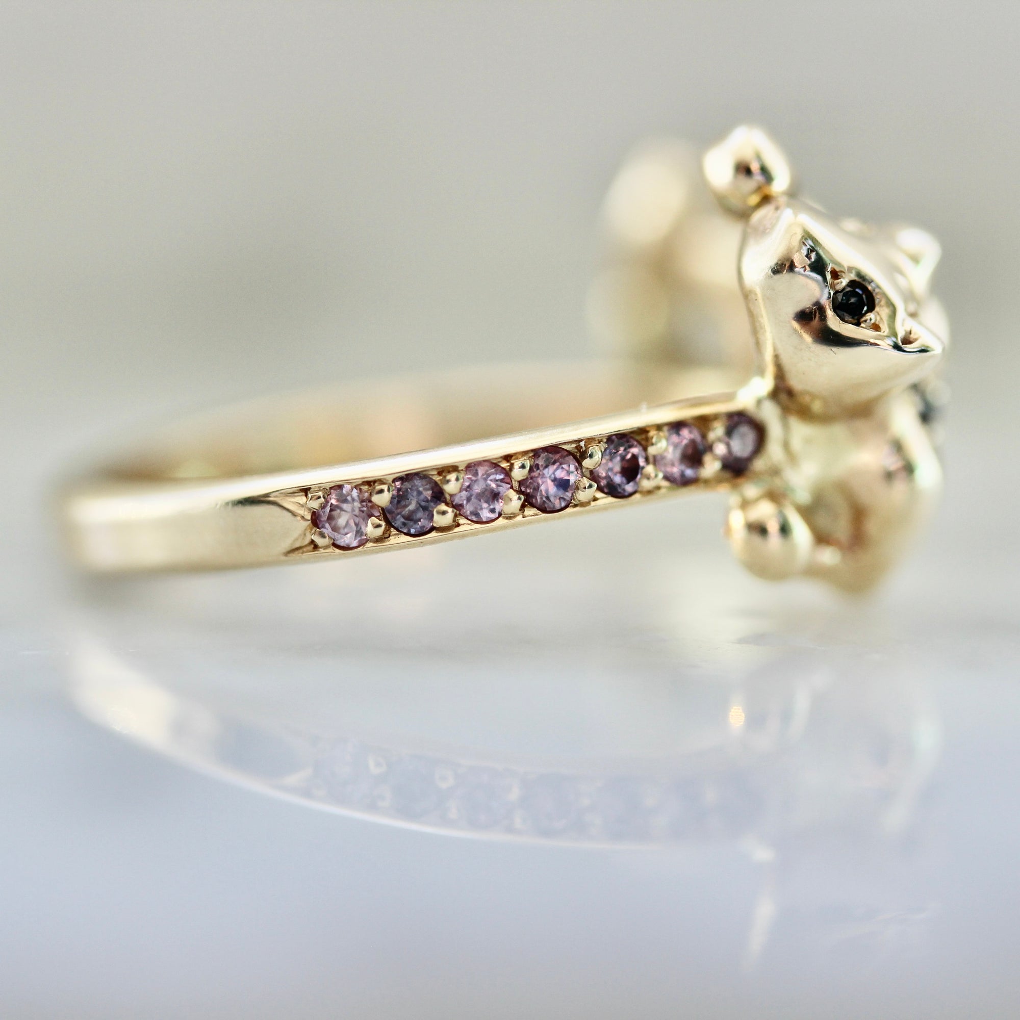 Hear Me Roar Carved Panther Ring