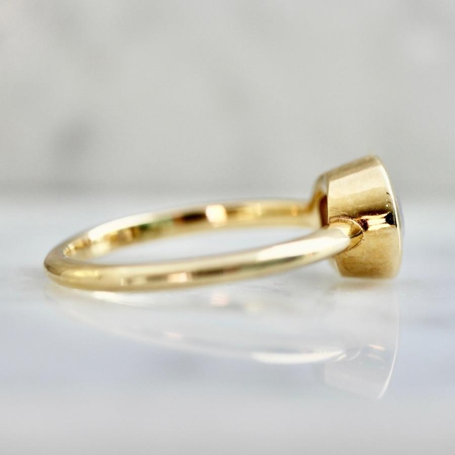 Kelty Pelechytik Pink Opalescent Oval Cut Sapphire Ring