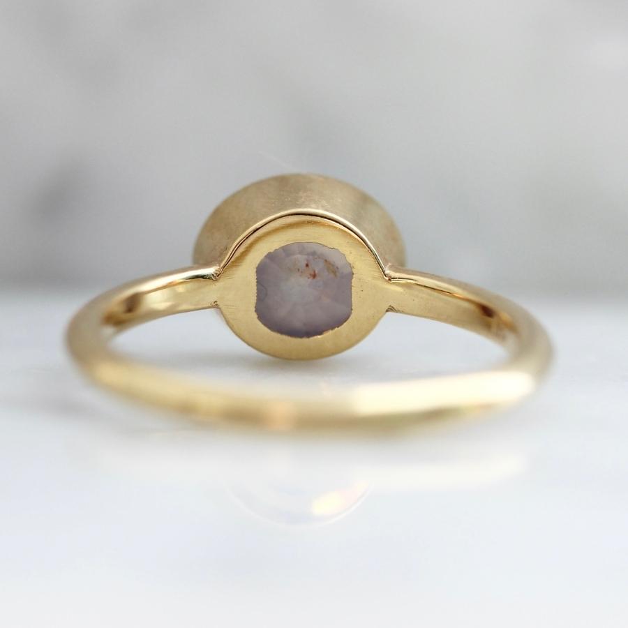 
            Kelty Pelechytik Pink Opalescent Oval Cut Sapphire Ring