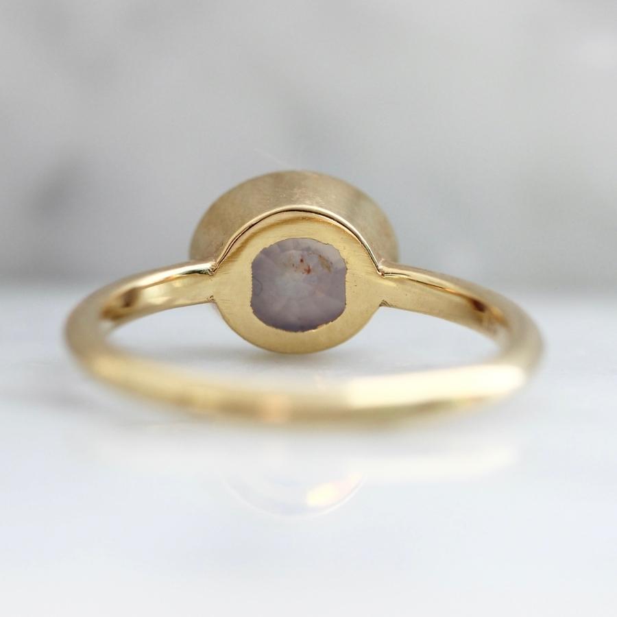 Kelty Pelechytik Pink Opalescent Oval Cut Sapphire Ring