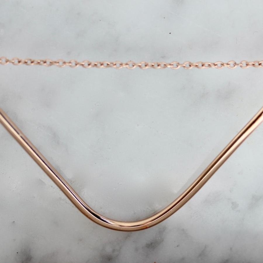 Kim Drosdick V Shaped Rose Gold Necklace