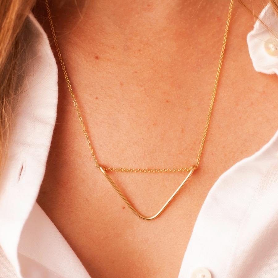 
            Kim Drosdick V Shaped Yellow Gold Necklace