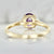 Lavender Haze Oval Cut Opalescent Sapphire Ring