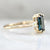 Love Shack Blue-Green Elongated Oval Cut Spinel Ring
