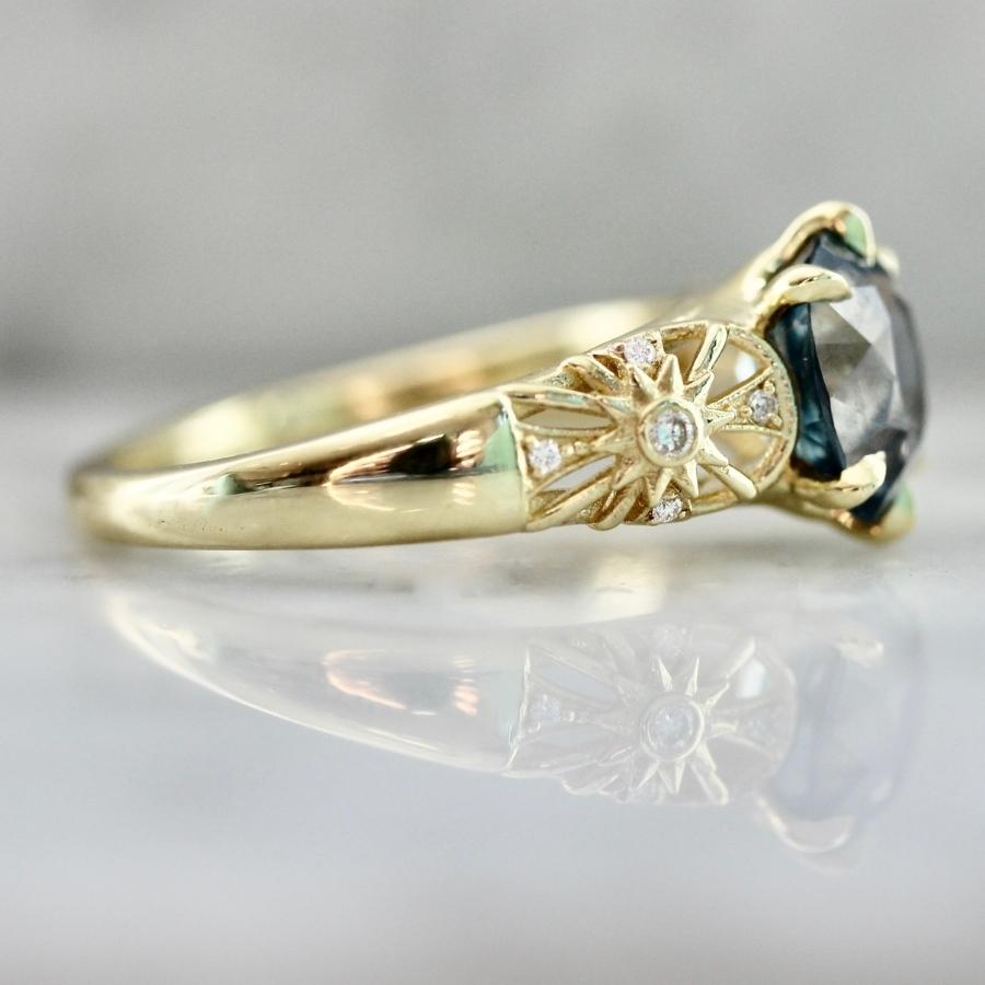 Love & Light Purple-Blue Color Change Oval Cut Sapphire Ring