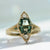 Maestro Green Hexagon Cut Sapphire Ring