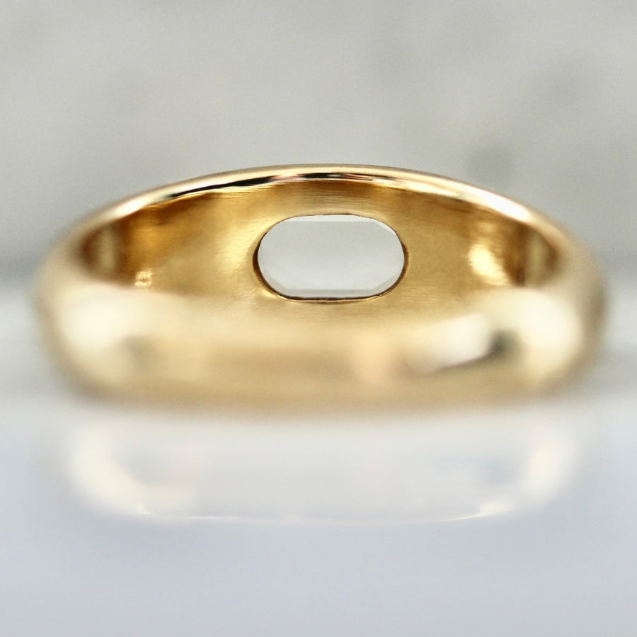 Odette White Oval Portrait Cut Diamond Ring