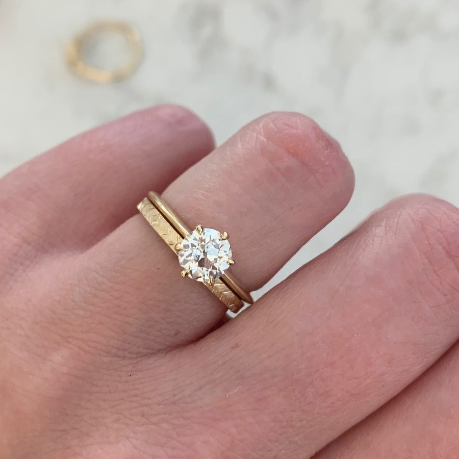 Intricate Filigree and Old European Cut Diamond Ring – Gem Set Love