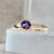 Pandora Geo Half Moon Cut Sapphire Ring