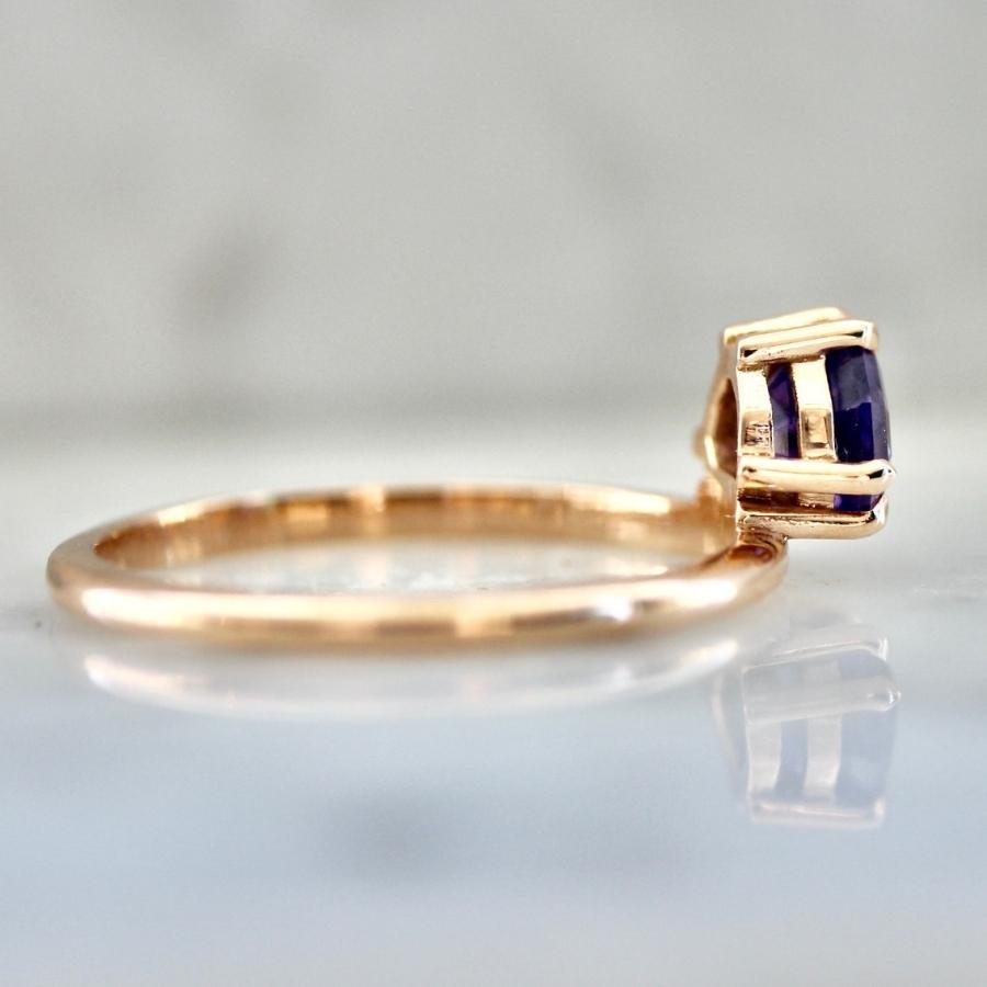Pandora Geo Half Moon Cut Sapphire Ring