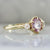 Pink Me Up Round Rose Cut Sapphire Ring