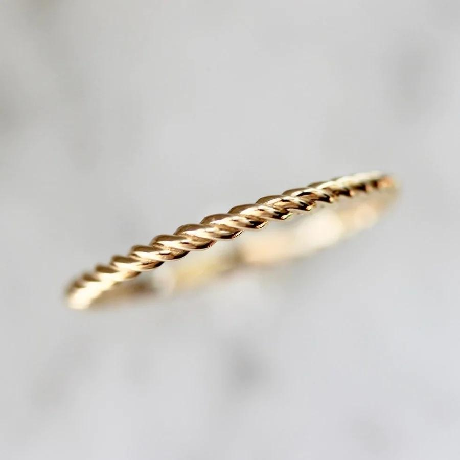 Rope Fine Gold Band