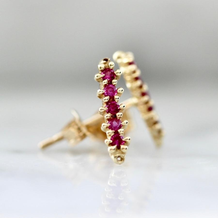 Ruta Reifen Pink Sapphire Earrings