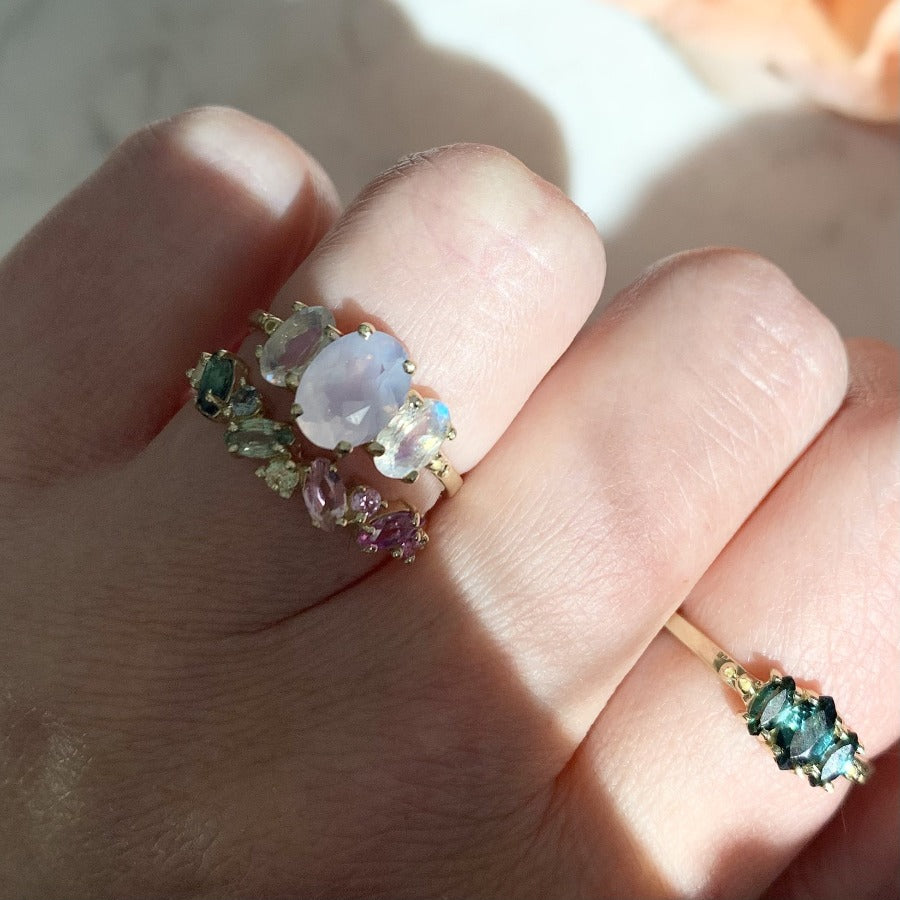 Sedona Summer Teal Marquise Cut Tourmaline Ring