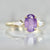 Sakura Lilac Oval Cut Opalescent Sapphire Ring