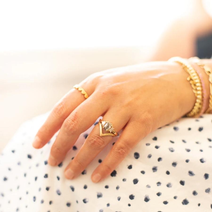 Scalloped Gold Band