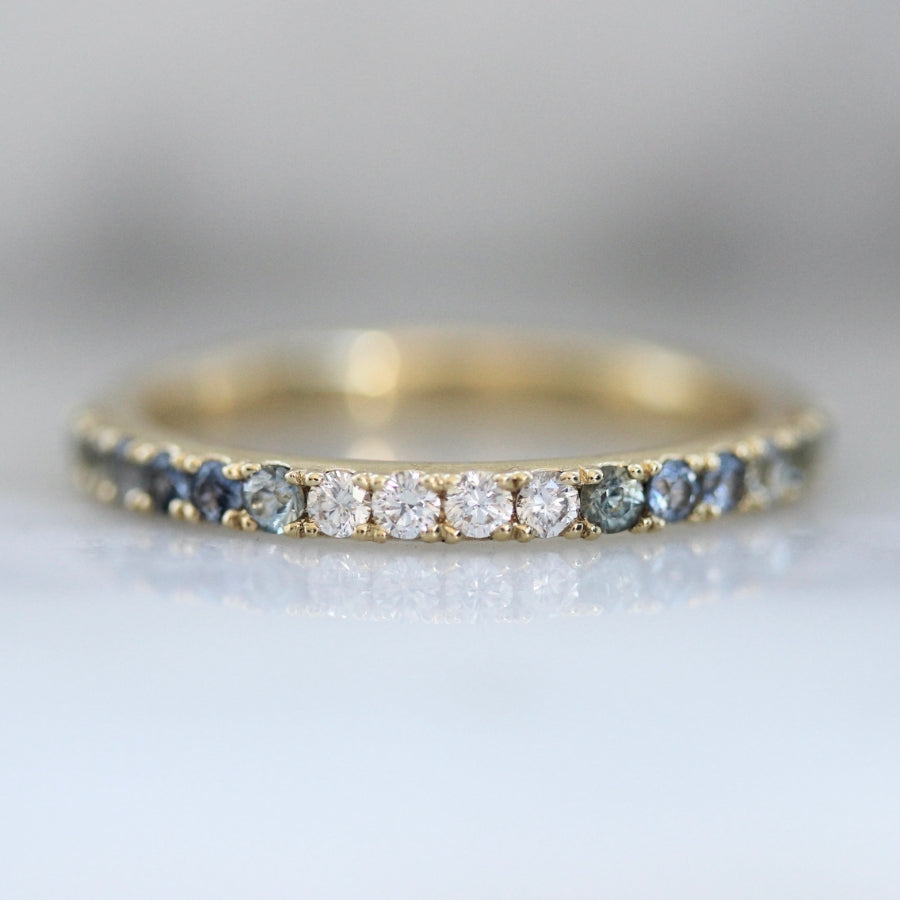 Sea Shanty Light Blue Montana Sapphire Band